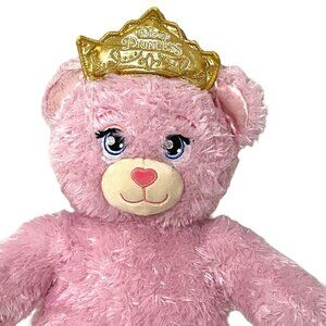 Build a Bear Disney Princess w/ Tiara 16" Pink Aurora Cinderella Belle Rapunzel